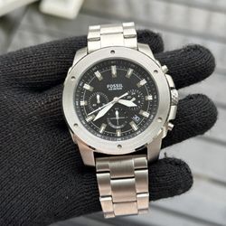 Fossil Men's Mega Machine Chronograph, Stainless Steel Watch Mens