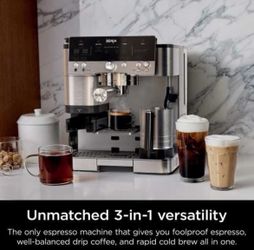 Ninja Luxe Café Premier Series Espresso Machine 3-in-1 All In One