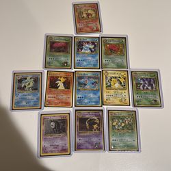 Japanese vintage Pokémon cards( all holos)