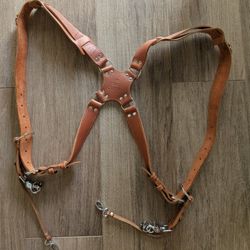 Leather Dual Padded Camera Harness 