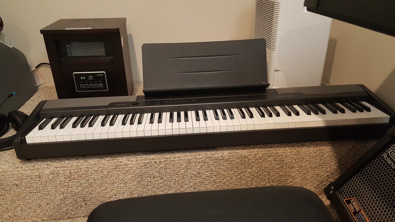 Casio CDP-100 Weighted Key Stereo Sampling Keyboard Piano