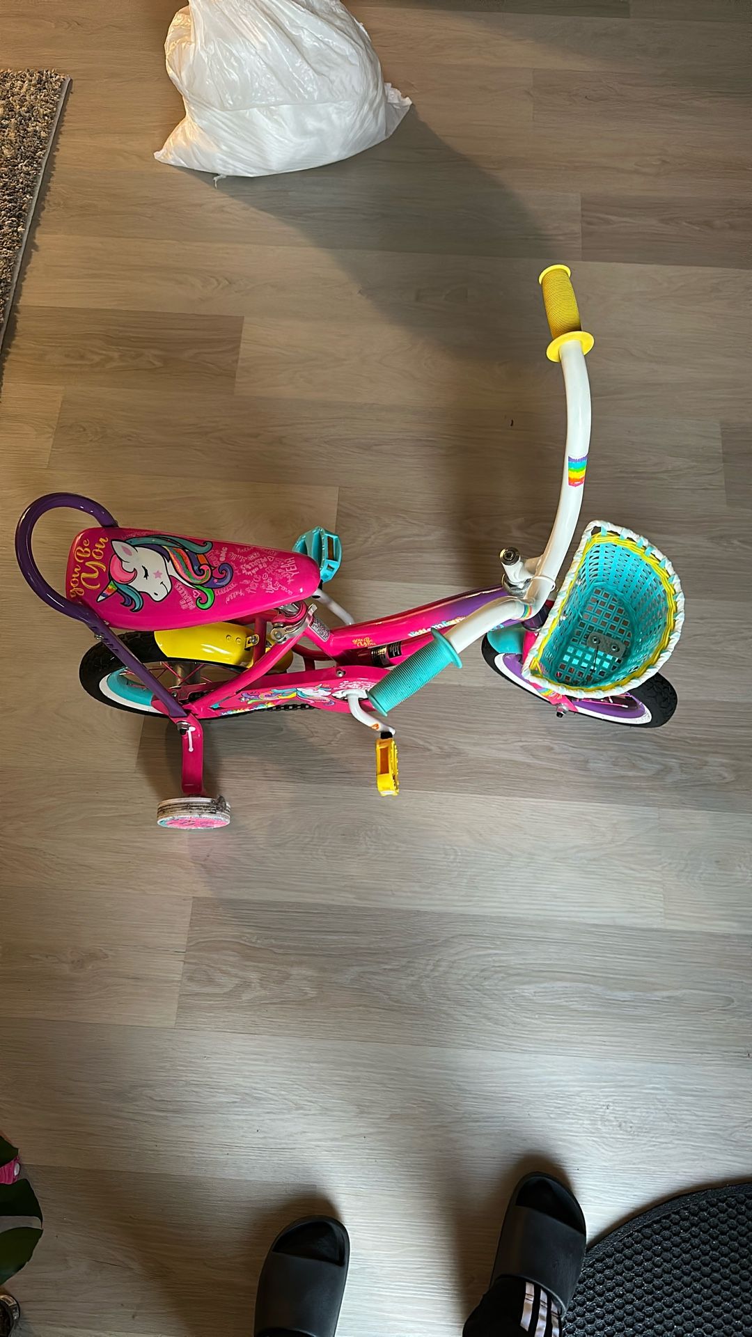 Like New Girls Training Wheels Bike