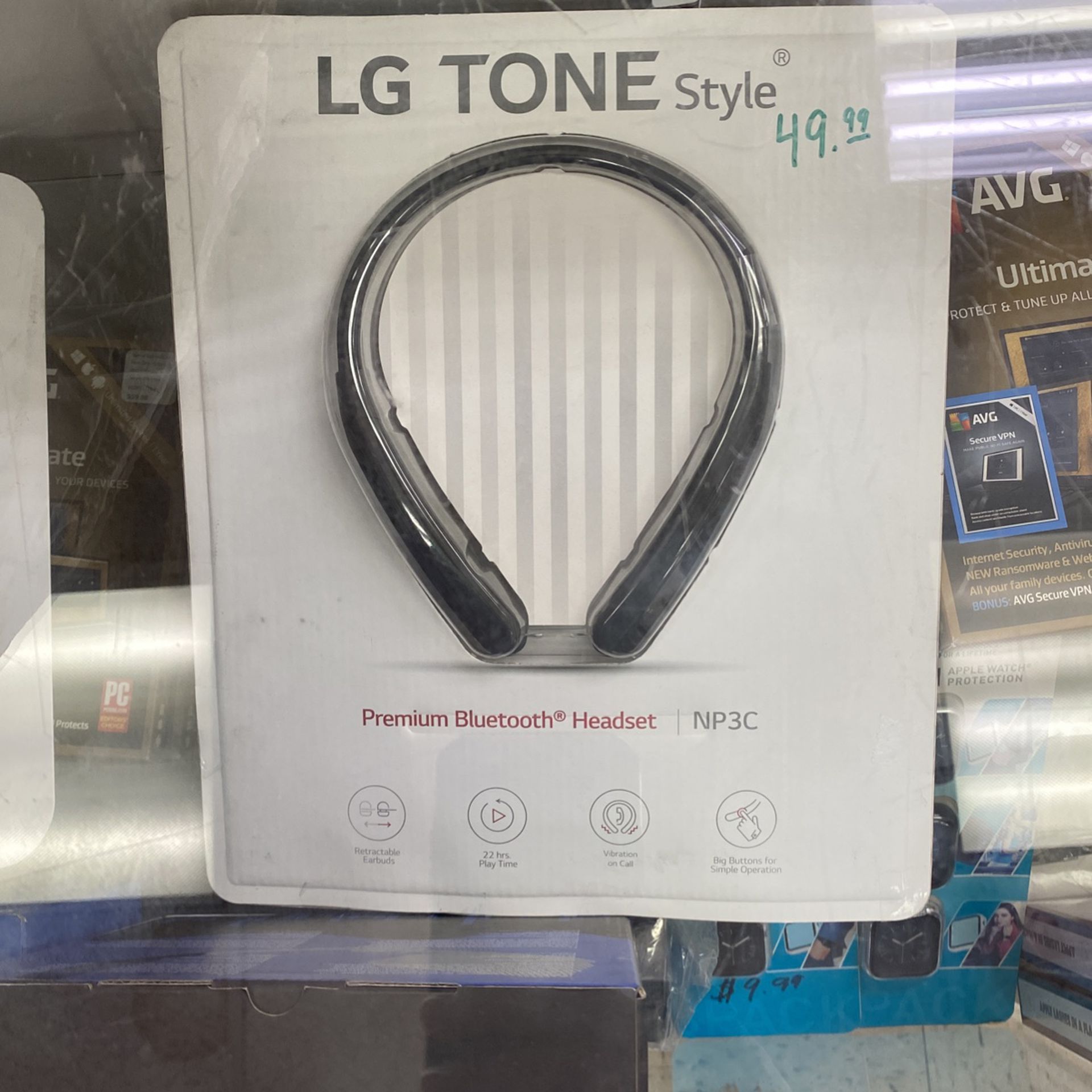 LG Tone Style Headset Bluetooth New 