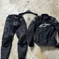 Dainese Leather Pants Alpinestars Jacket Bundle 