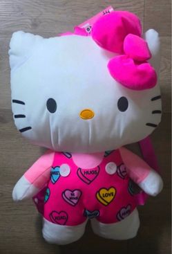 Hello Kitty Plush Backpack