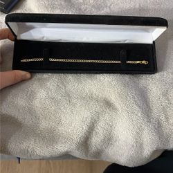 Gold Diamond Cut Cuban Bracelet 