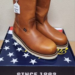Thorogood Work Boots Sz 9D Steel Toe 