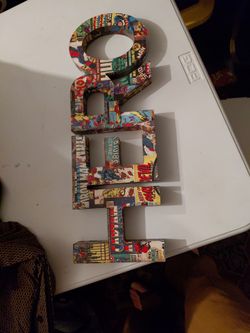 Marvel Comics Hero Sign