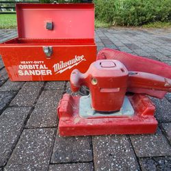 Vintage Milwaukee Heavy Duty Orbital Sander