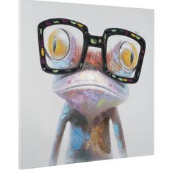 Hipster Froggy II Unframed Wall Canvas - Yosemite Home Decor