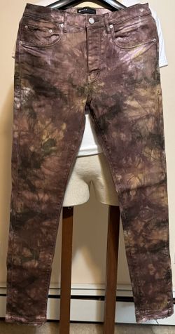 Purple Brand Dyed Slim Fit Distressed Jeans Pants Size 32 