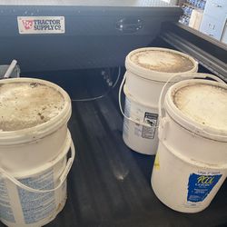 I Have 2 50 Pound Buckets Of Chlorine Tablets For Sale. 130. Each.  The bucket that has the blue lid has 13 to 15 tablets left in it 