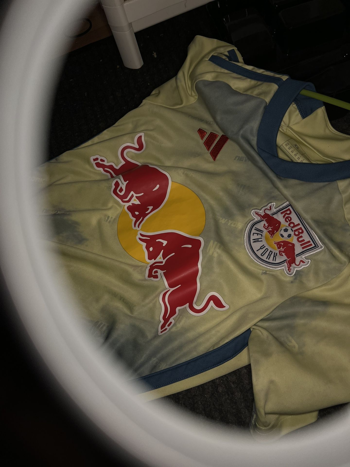Adidas Red Bulls Men's Home Jersey 23 - Yellow