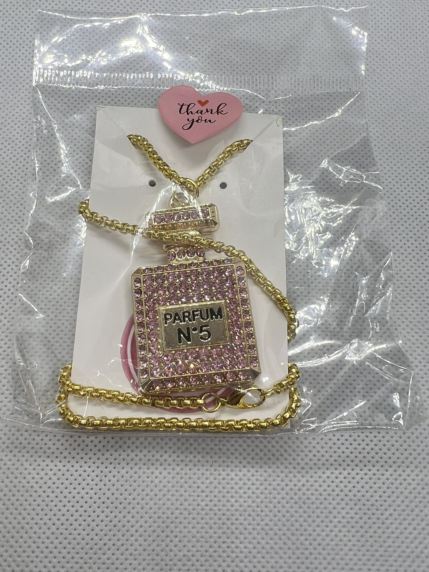 purfume bottle necklace