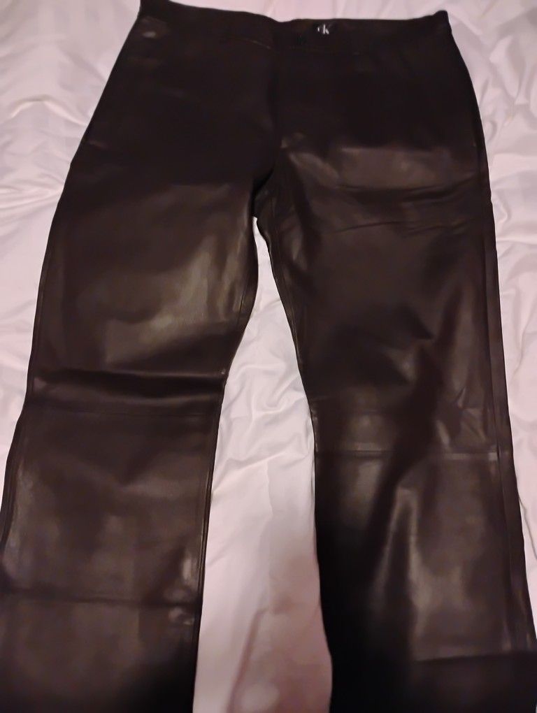 Calvin Klein Vintage Leather Pants 