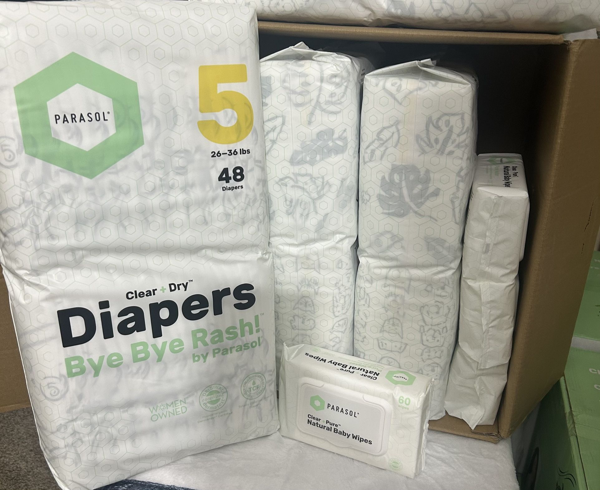 Size 5 Diapers & Wipes Bundle