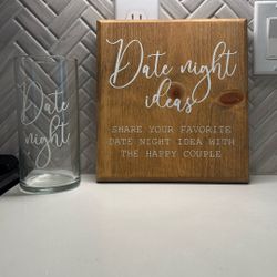 Bridal Shower Prop - Date Night Idea