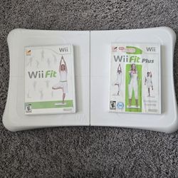 Nintendo Wii Fit Balance Board Bundle with 2 Games! Wii Fit & Wii Fit Plus