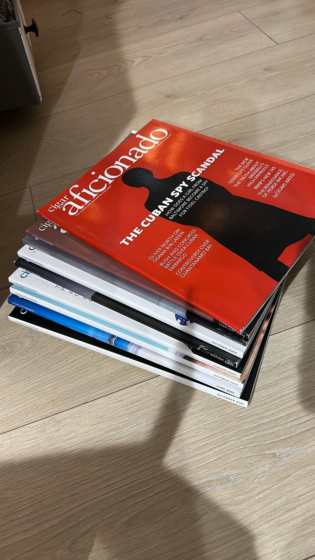 2001-2002 Cigar Aficionado Magazines