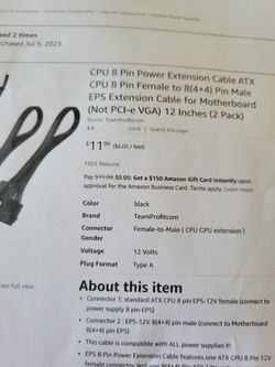 Cpu 8 Pin Power Extension Cable