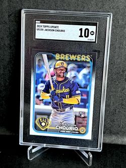 🔥Milwaukee Brewers 25 card Superstar Rookie Lot Jackson Chourio SGC GEM MINT 10 RC First bowman rookie JESUS MADE MISIOROWSKI refractors🟡⚫️?