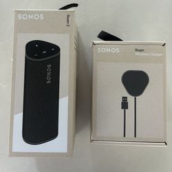 NIB! NEW Sonos Roam 2 + wireless charger black