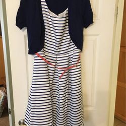 NWT!!! Tiana B Blue & White Dress