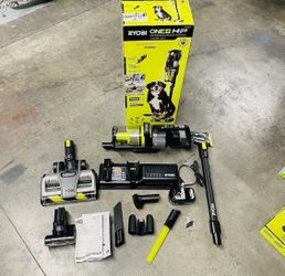 RYOBI ONE+ HP 18V Cordless Advanced WHISPER Series Stick Vacuum Kit + 4.0 Ah Battery and Charger New