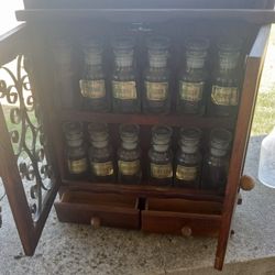 Spice Rack With 2 Drawers 