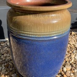 Two Toned Glazed Pot 24”