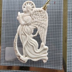 Lenox Angel Of Peace Ornament RARE