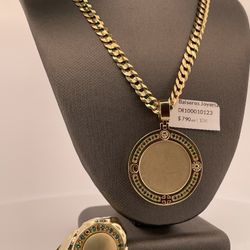 Set En 10k Anillo De Orula