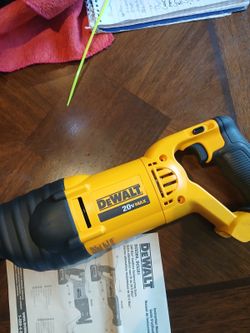 20 v Dewalt brushless  reciprocating  only tool