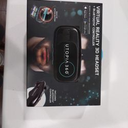 New In Box VR Headset With Bluetooth Controller