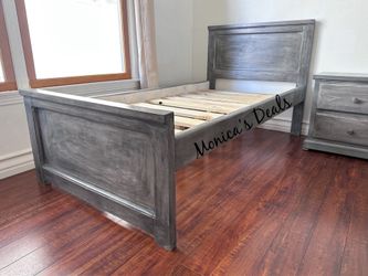 Twin Solid Wood Bed Frame $280