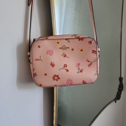 Coach Mini Camera Bag With Mystical Floral Print

