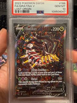 PSA 10 Giratina V Full Art Lost Origin #186