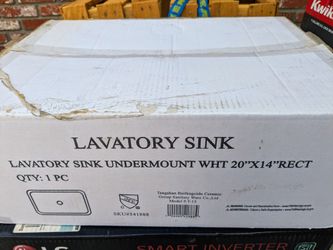 New in box - Bathroom Sink Undermount rectangular
