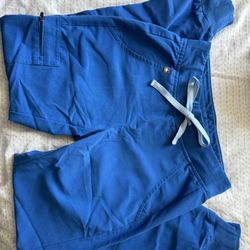 XXS FIGS Scrub Pants Royal Blue Zamora Joggers