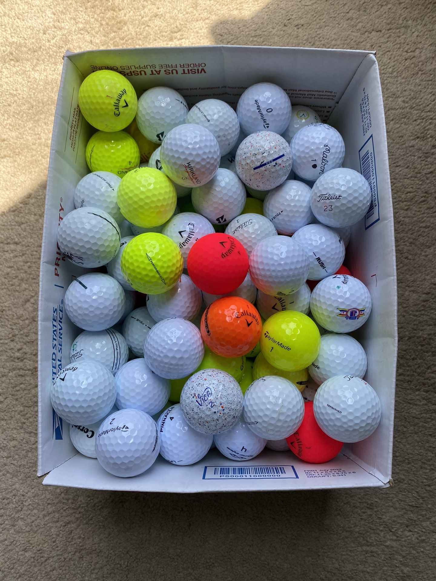100 golf balls