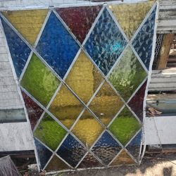 Leaded Glass Panel Many Colors