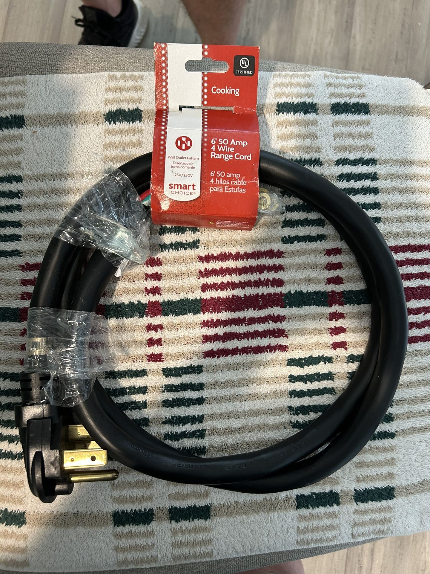 6’ Range Cord For Stove Install