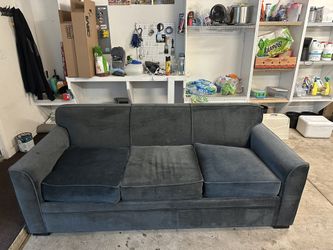 Blue Sofa w Hide A Bed