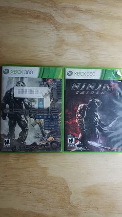Xbox 360 Games 2 Pack Ninja Gaiden3, Crysis2