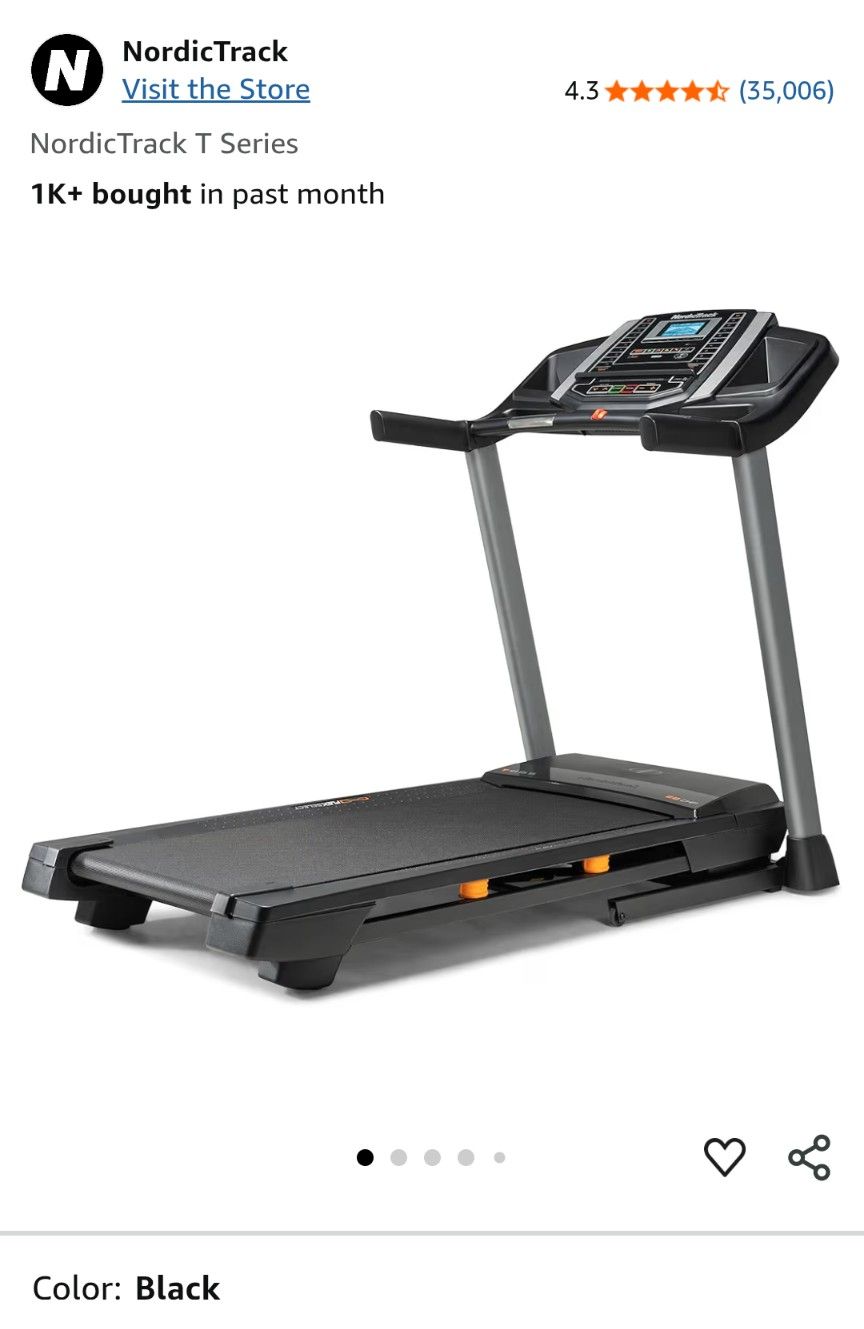 TREADMILL $200  - Nordic Track , Black