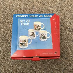 Vintage Emmett Kelly Jr Mug Flambro Hobo Clown Toby mug Coffee Cup 