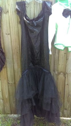 Black zip dress