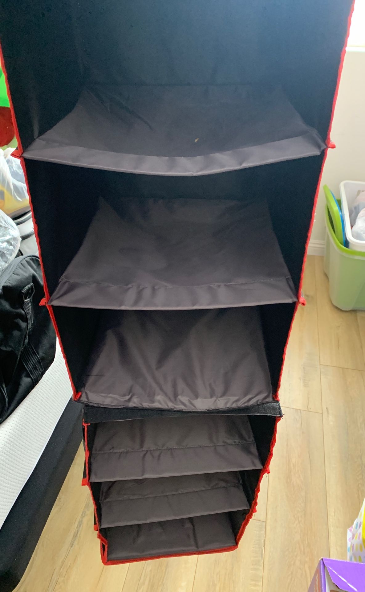 6-Shelf Closet Organizer in Black