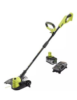 Ryobi P2036 ONE+ 18-Volt Lithium-Ion String Trimmer/Edger and Blower Combo Kit 2.0 Ah Battery and Charger Included
