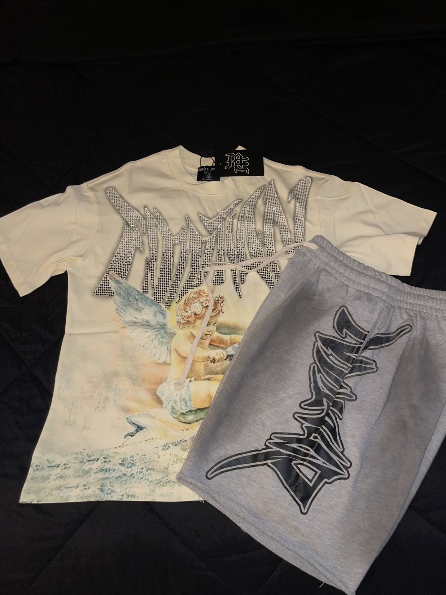 Mixed Emotion Shirt & Shorts Sz Med New W Tags